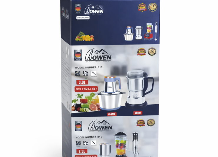 Robot Pâtissier KRAFTLINE  – Bol Inox 6.5L | Pétrin Puissant 1800W avec 3 Accessoires